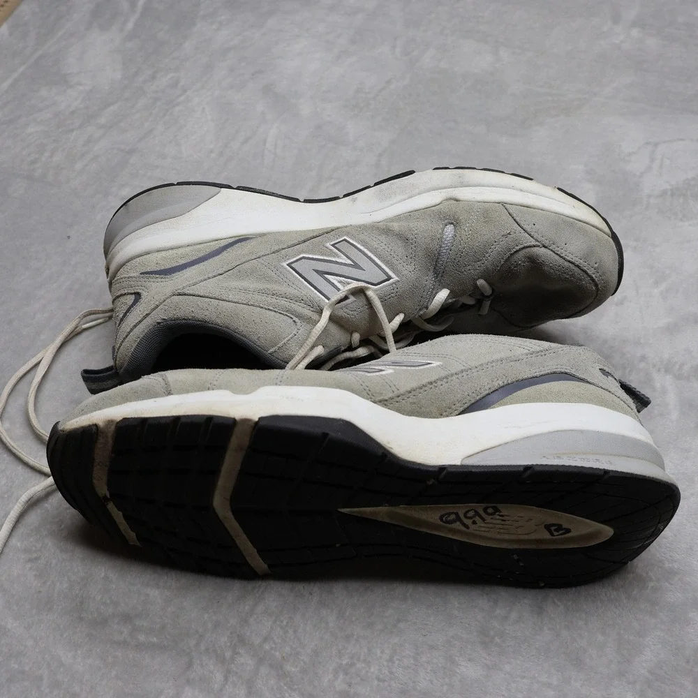 New Balance Mens 13 4E 619 Sneakers Grey Suede Leather Walking Cross Training